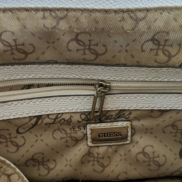 Guess white brown monogram handbag - Picture 5 of 5